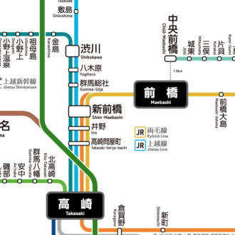 10 群馬県鉄道路線図（デジタル）