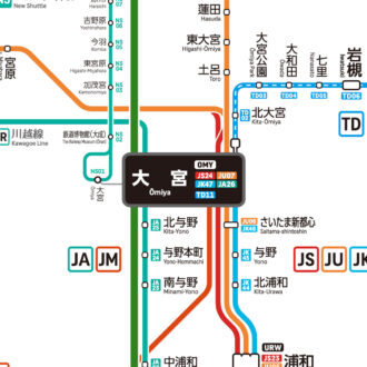 11 埼玉県鉄道路線図 (デジタル)