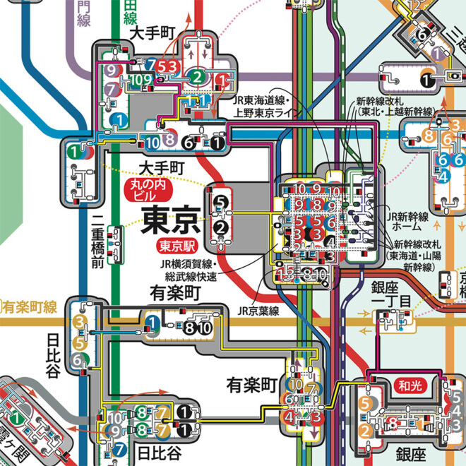 地下鉄のりかえ楽々マップのサムネイル