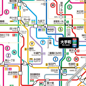 UG13 東京の地下鉄路線図 (デジタル)