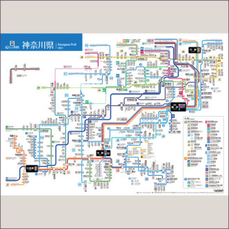 神奈川県鉄道路線図 2023 ミニポスター