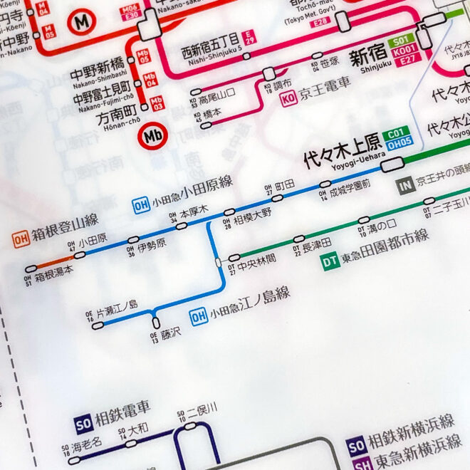 東京の地下鉄ハイブリッド路線図 2025 クリアファイル - 画像 (5)