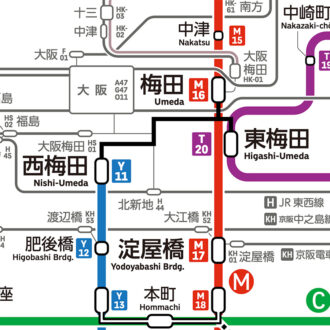 UG27 大阪の地下鉄路線図 (デジタル)