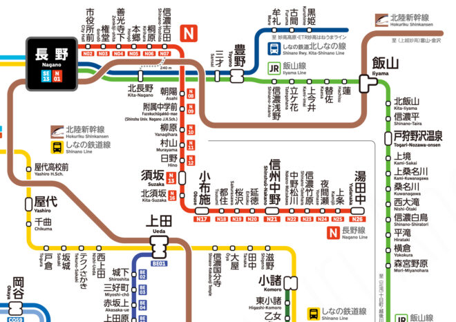 20 長野県鉄道路線図 (デジタル) - 画像 (4)