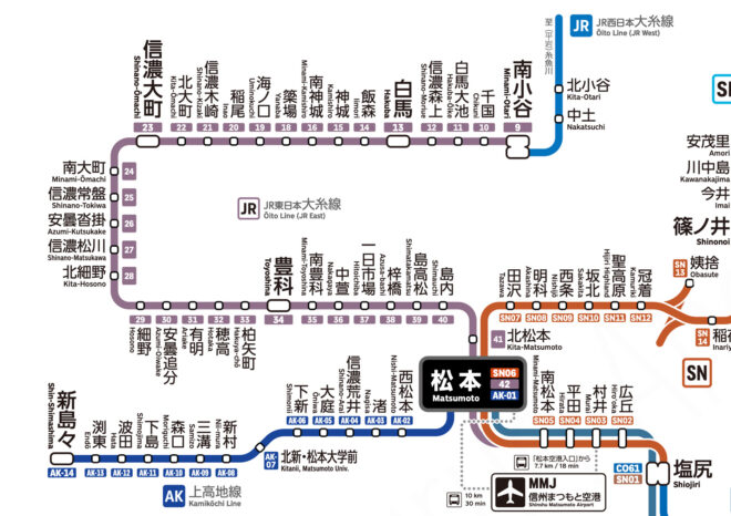 20 長野県鉄道路線図 (デジタル) - 画像 (5)