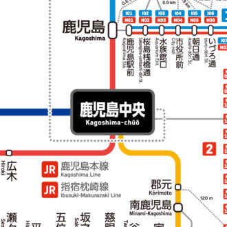 46 鹿児島鉄道路線図 (デジタル)