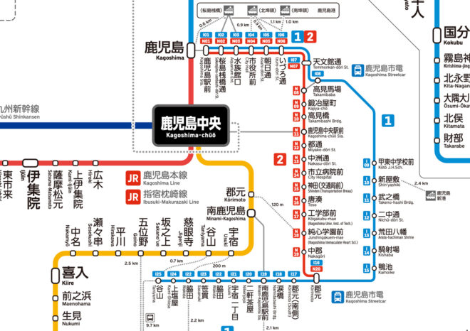 46 鹿児島鉄道路線図 (デジタル) - 画像 (3)